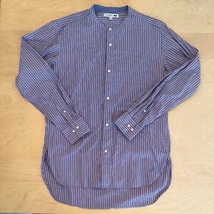 JW Anderson Uniqlo Oversized Red/Blue Stripe Long Sleeve Shirt